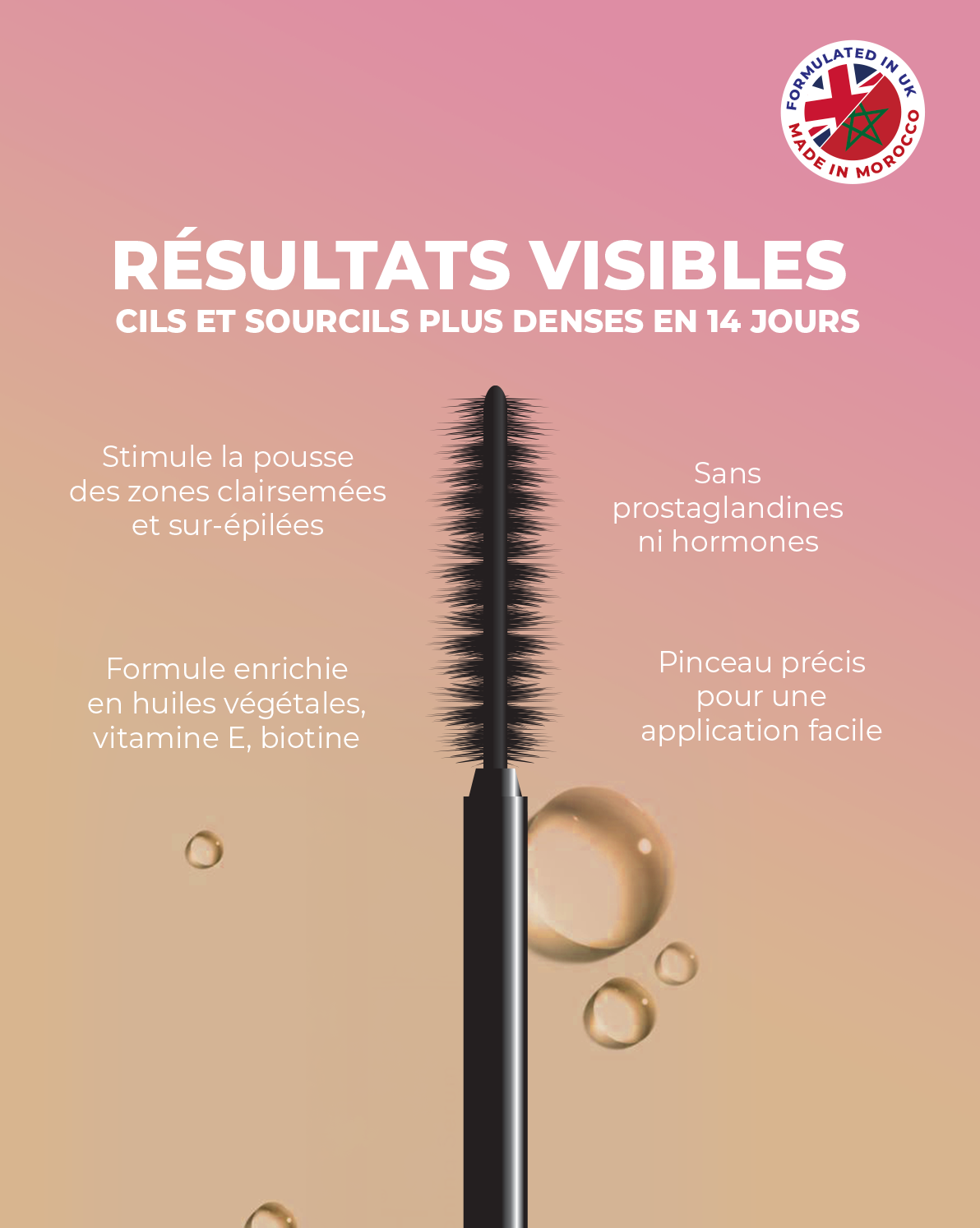 Booster Cils & Sourcils Masila – Sérum Repousse & Densité Naturelle