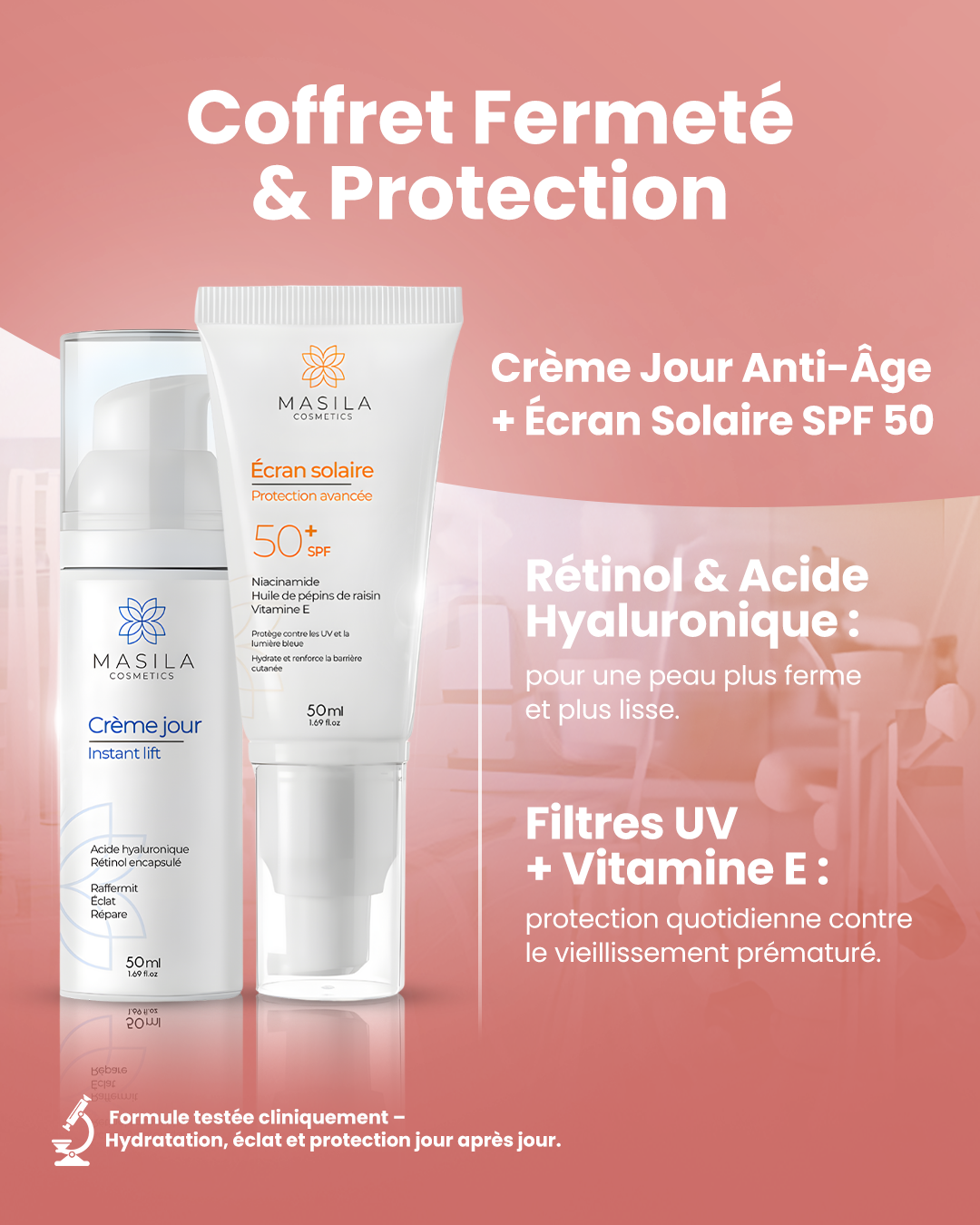 Coffret Fermeté &amp; Protection UV - Crème jour &amp; Écran