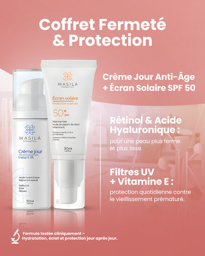 Coffret Fermeté &amp; Protection UV - Crème jour &amp; Écran