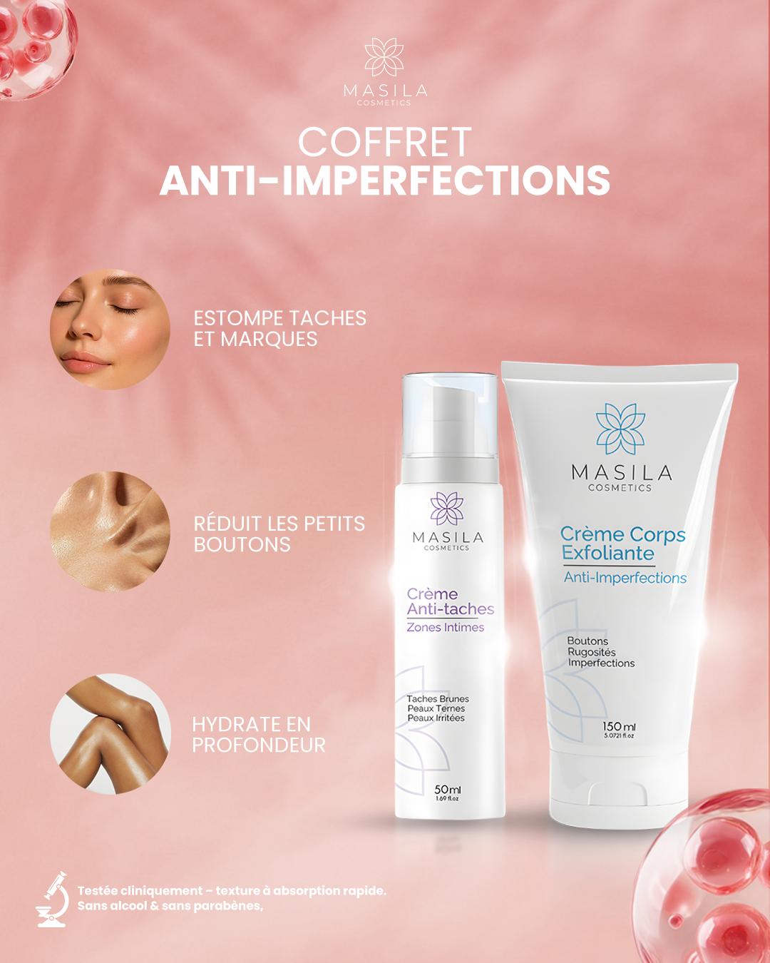 Coffret Anti-Imperfections - Crème Exfoliante &amp; Crème Anti-Tâches