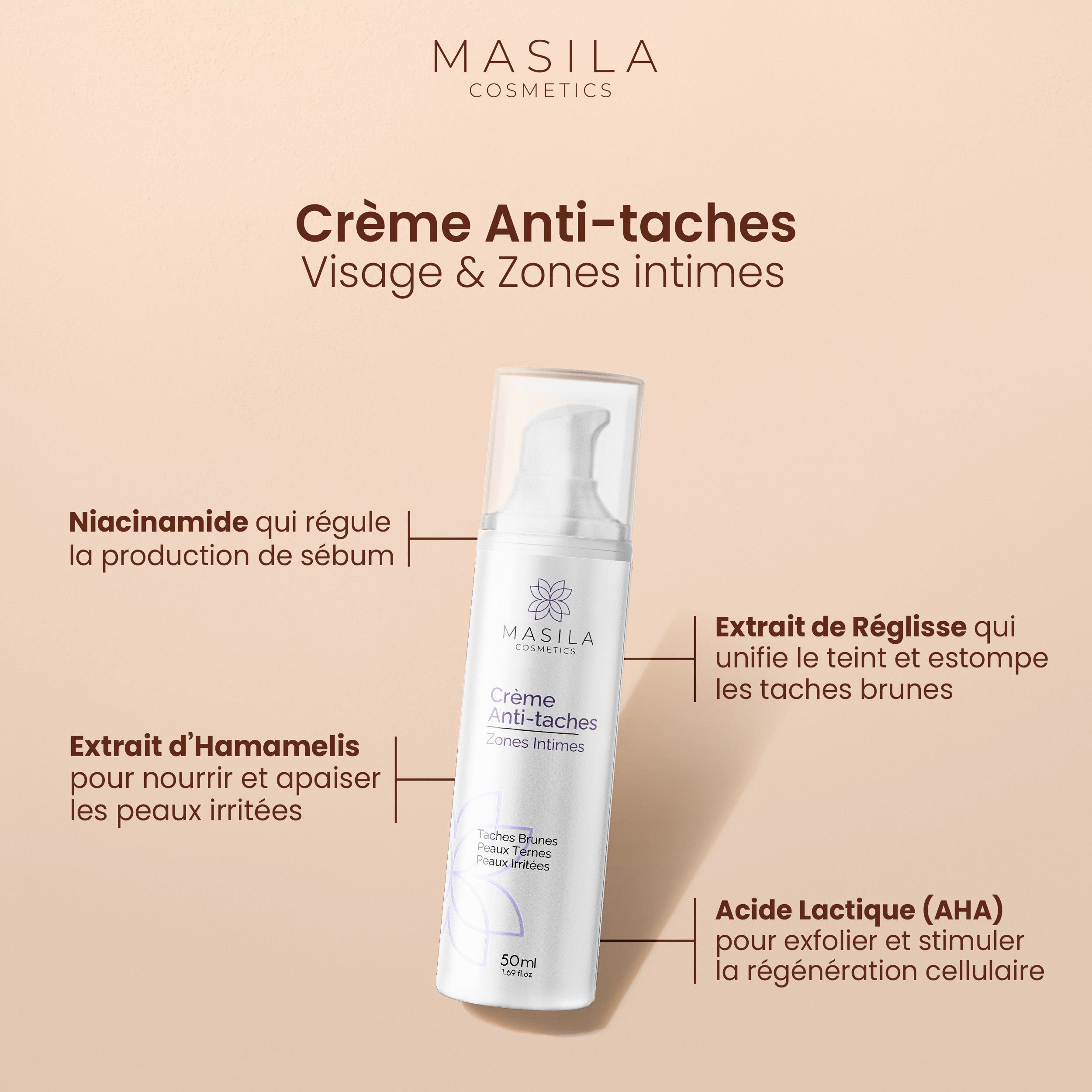 Crème - Anti-taches - MASILA COSMETICS