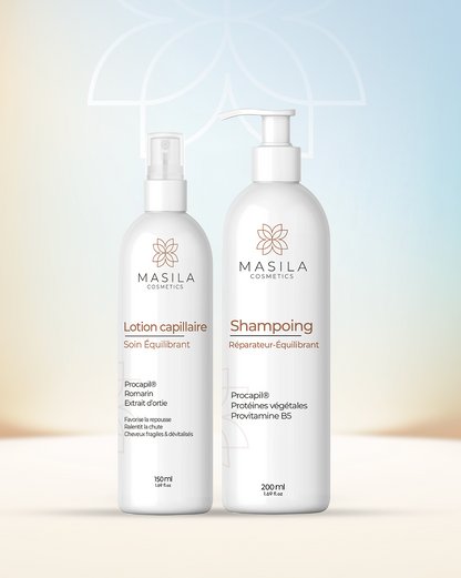 Coffret Capillaire Masila – Lotion + Shampoing Anti-Chute &amp; Croissance