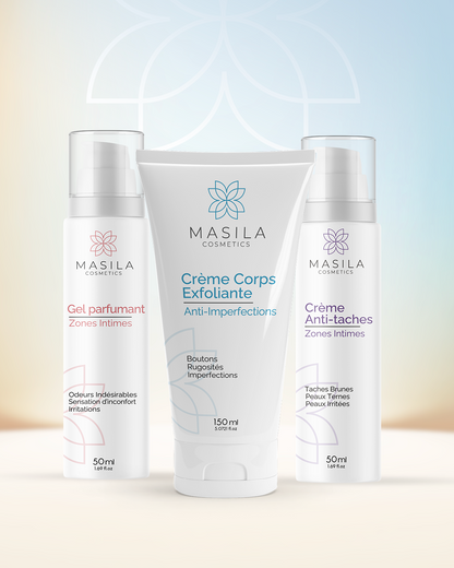 Coffret Découverte - Crème Exfoliante, Crème Anti-Tâches &amp; Gel Parfumant