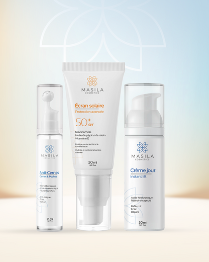 Coffret Anti Age Complet - Crème jour &amp; Contour des yeux &amp; Écran